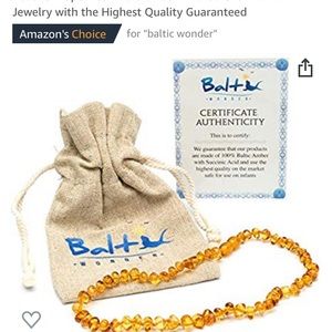Amber teething necklace